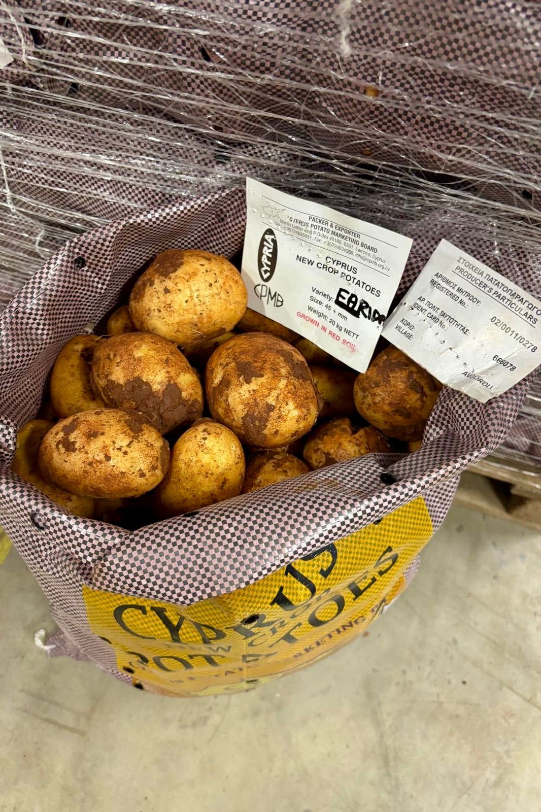 Potato Cyprus New Crop (x20kg) Bag